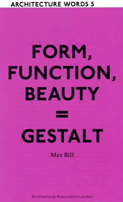 Lage Prijs FORM, FUNCTION, BEAUTY = GESTALT