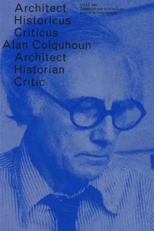 Aanbieding OASE 87. Alan Colquhoun