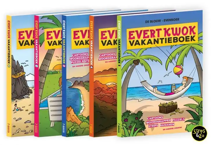 Evert kwok – Vakantieboek pakket 1-5 Gecertificeerd