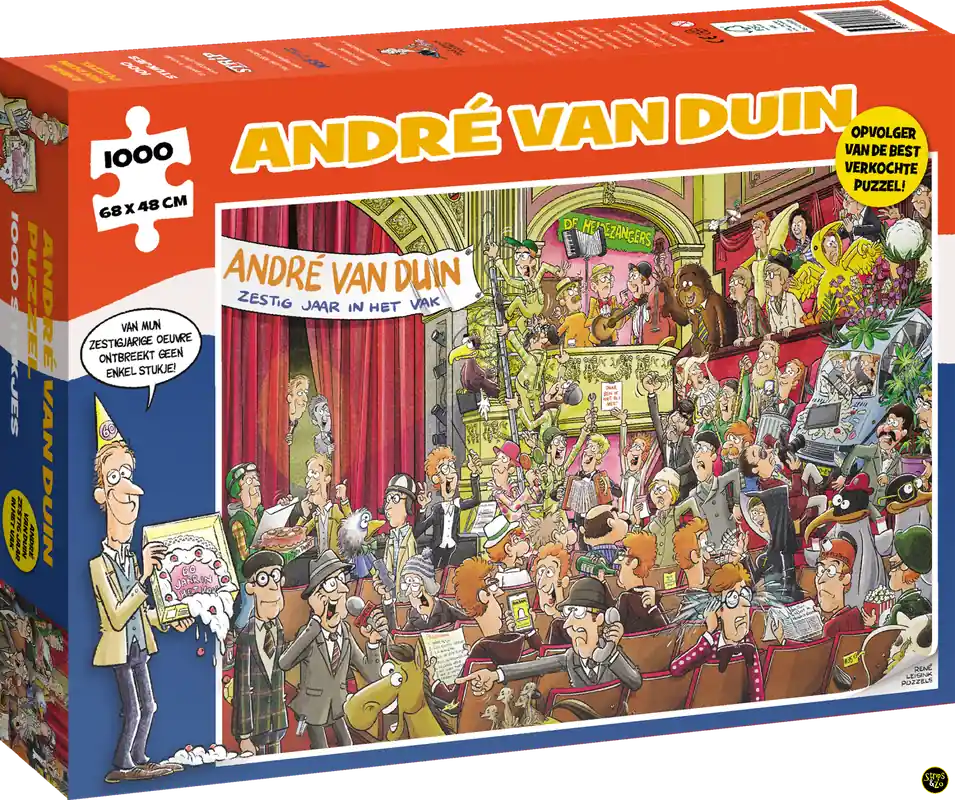 Dagaanbieding André van Duin Puzzel – 60 jaar in het vak