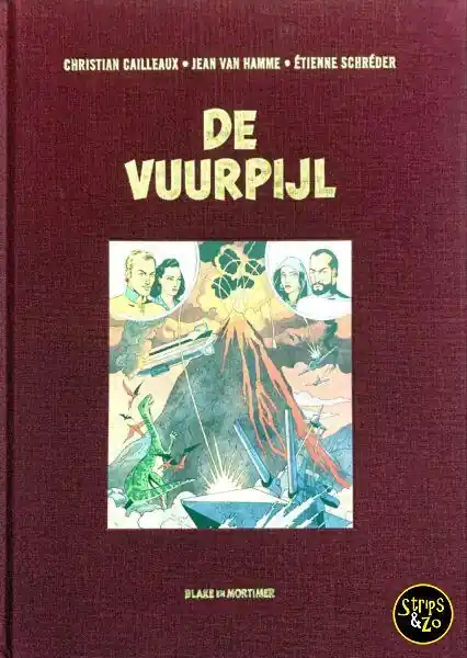 Voor Blake en Mortimer 2 – De vuurpijl (Luxe rood linnen) Koopje