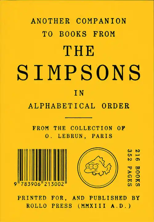 Another Companion to Books from THE SIMPSONS Actieprijs