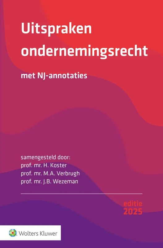 Uitverkoop Uitspraken ondernemingsrecht 2025 2025 / Druk 1