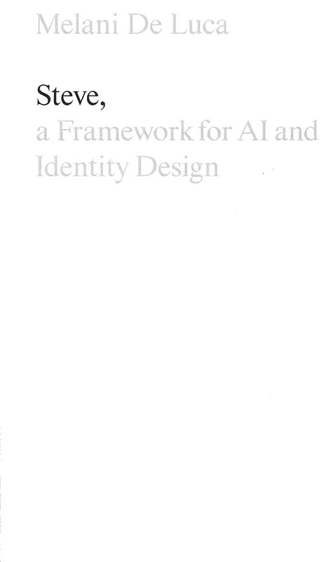 Beste Prijs Steve, A Framework for AI and Identity Design