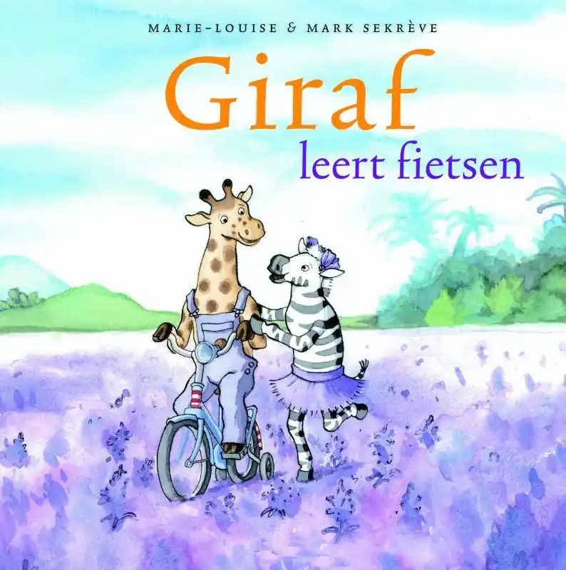 Gereduceerde Prijs Giraf leert fietsen