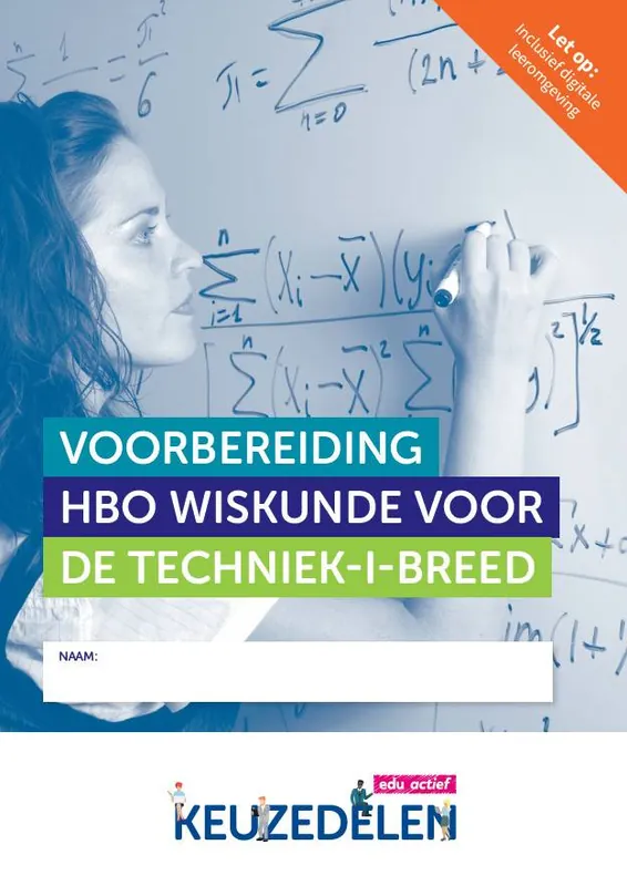 Populair Voorbereiding hbo wiskunde voor de techniek -1- BREED | combipakket / Druk 1