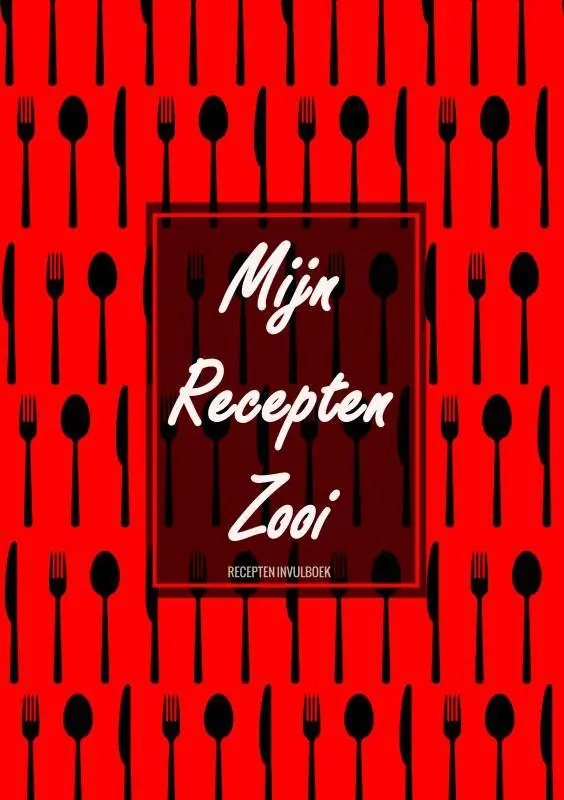 Kerstcadeau - Blanco Recepten Invulboek - "Mijn Recepten Zooi" / Druk 1 Voordeelprijs