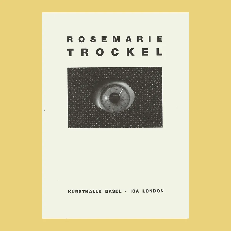 Rechtstreeks Van De Fabrikant Rosemarie Trockel (Kunsthalle Basel, ICA London, 1988)