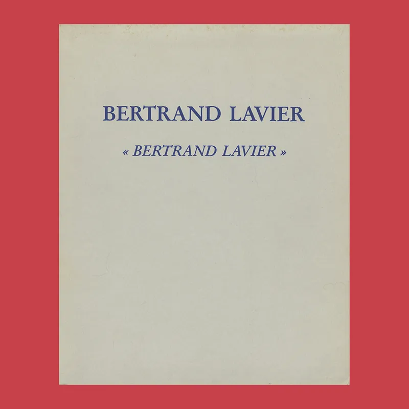 Bertrand Lavier: “Bertrand Lavier” (ARC, 1985) Populair