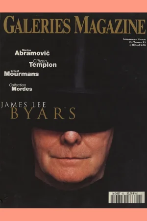 Weekendaanbieding Galeries Magazine summer 1995, n° 62: Articles on James Lee Byars, Ernest Mourmans, Marina Abramović (o.a)