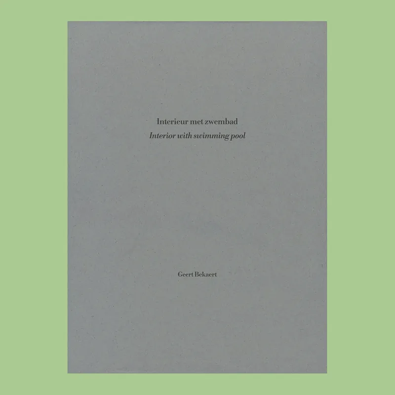Geert Bekaert: Interieur met zwembad / Interior with Swimming Pool Voordeelprijs