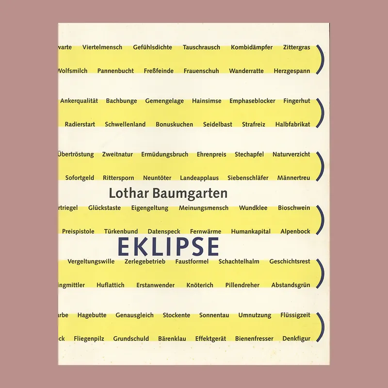 Lothar Baumgarten: Eklipse (Numbered and signed 256/650), 1997 Meest Verkocht