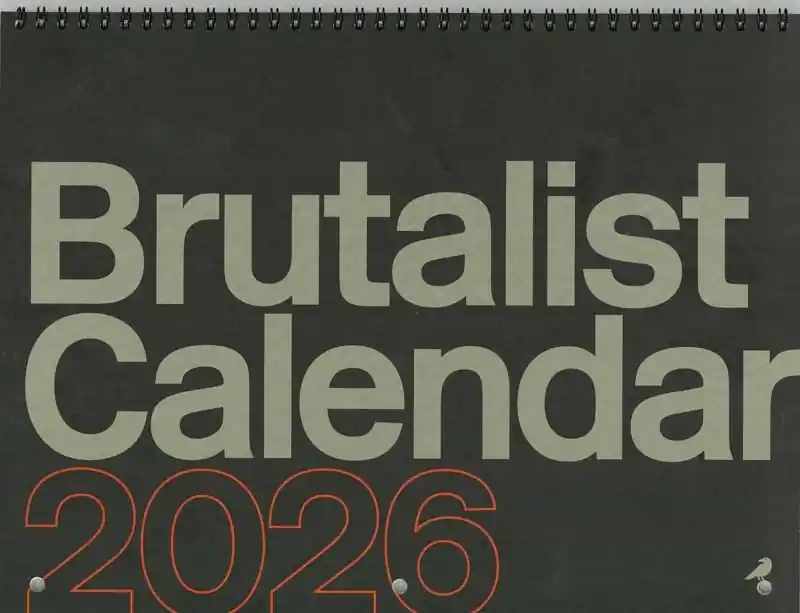 Superprijs Brutalist Calendar 2026