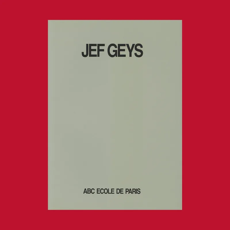 Beperkt Aanbod Jef Geys: ABC Ecole de Paris (signed and numbered copy 184/250)