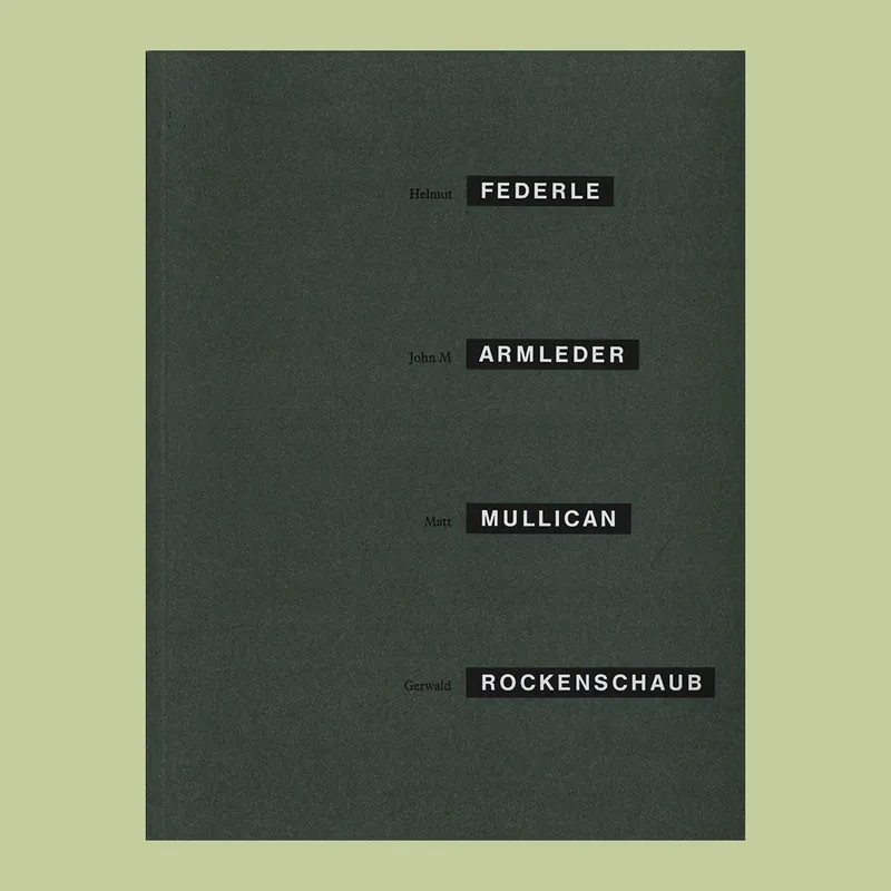 Direct Verzonden Geometria Nova: Helmut Federle, John M. Armleder, Matt Mullican, Gerwald Rockenschaub (1986)