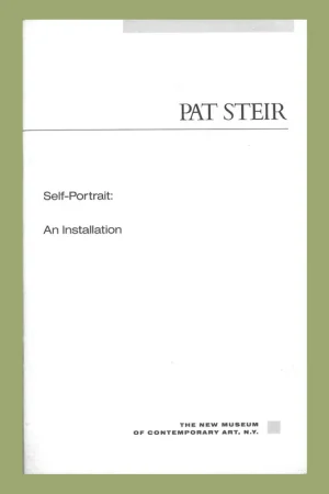 Pat Steir: Self Portrait. An Installation (1987) Nu Kopen