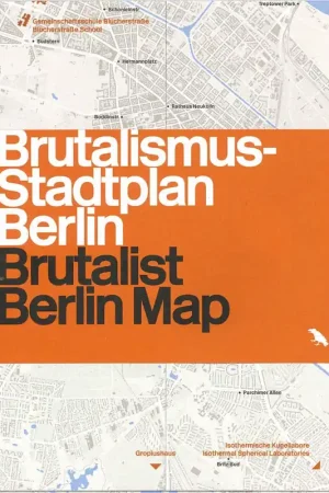 Speciale Aanbieding Brutalist Berlin Map - Brutalismus-Stadtplan Berlin