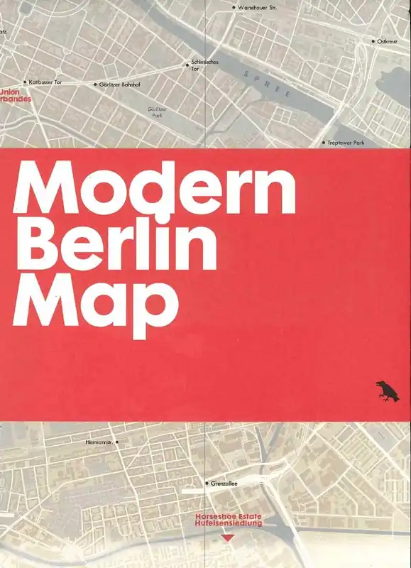 MODERN BERLIN MAP Rechtstreeks Van De Fabrikant