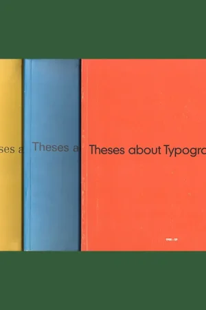Favoriet Theses about Typography: 3 volumes