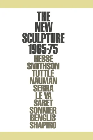 The New Sculpture 1965-75: Between Geometry and Gesture (Whitney, 1992) Weekendaanbieding