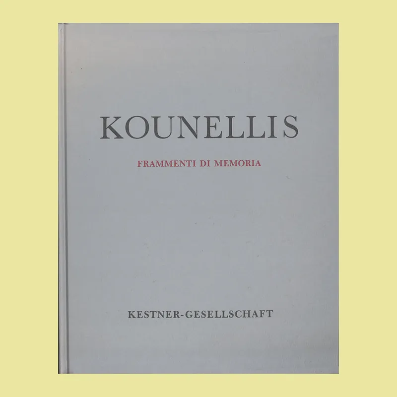 Jannis Kounellis: Frammenti di memoria (Kestner-Gesellschaft, 1991) Actieprijs