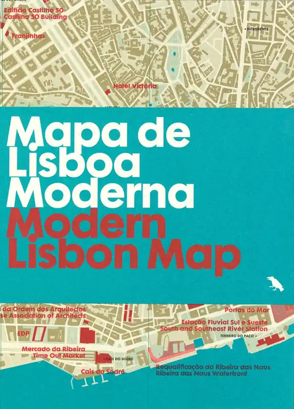 Rechtstreeks Van De Fabrikant Modern Lisbon Map - Mapa de Lisboa Moderna