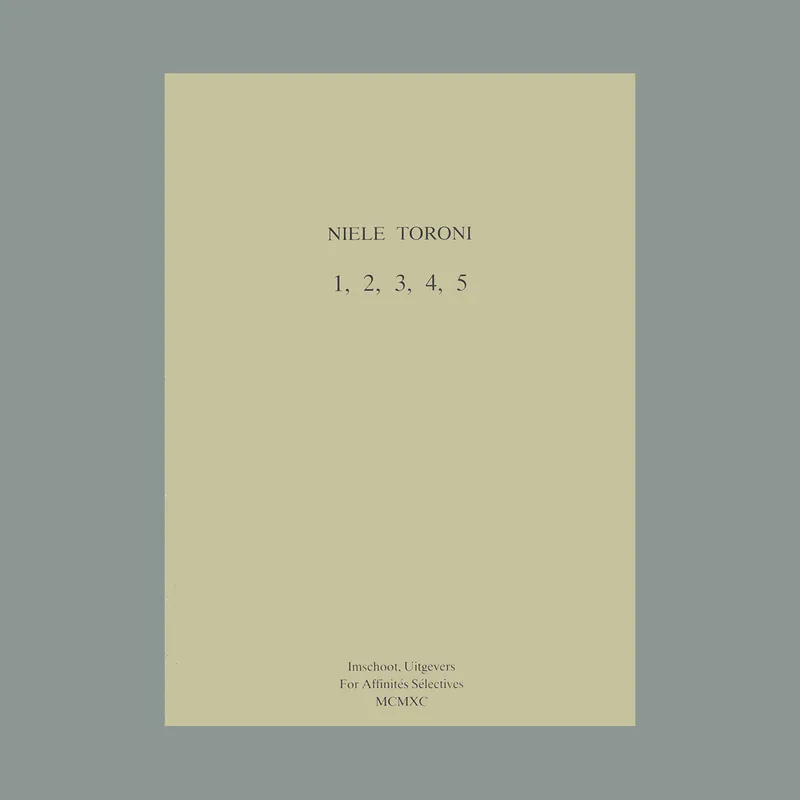 Niele Toroni: 1, 2, 3, 4, 5. Prétexte à un livre d'artiste (1990) Koop Vandaag