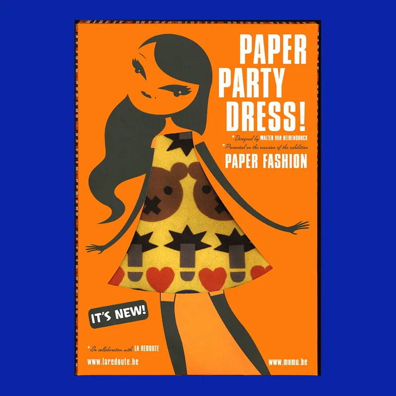 Walter Van Beirendock: Paper Party Dress Hoge Kwaliteit
