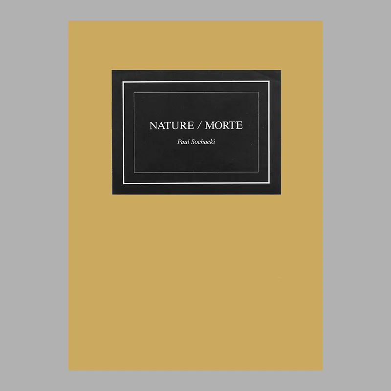 Paul Sochaki: Nature / Morte (Edition of 500 numbered copies) Gratis Verzending