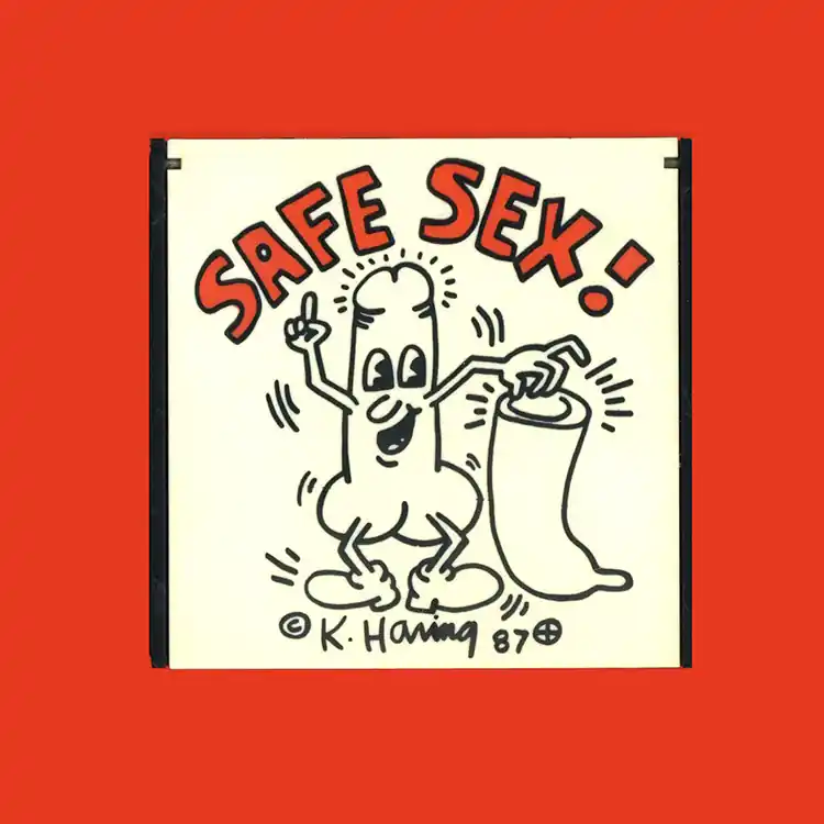 Keith Haring: Safe Sex Condom Case (1987) Lage Kosten