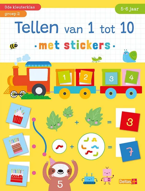 Tellen van 1 tot 10 met stickers 5-6 jaar / Druk 1 Goedkoop