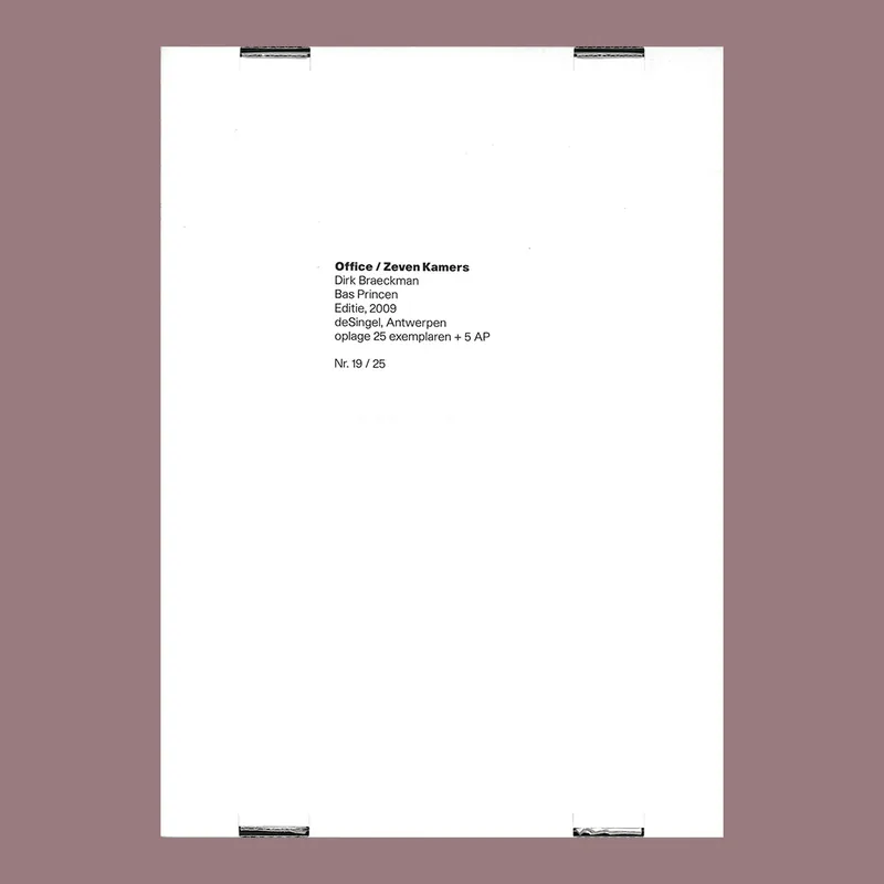 OFFICE / Seven Rooms: Book + Signed Photograph by Dirk Braeckman and Bas Princen (Nr. 19/25) Betaalbaar