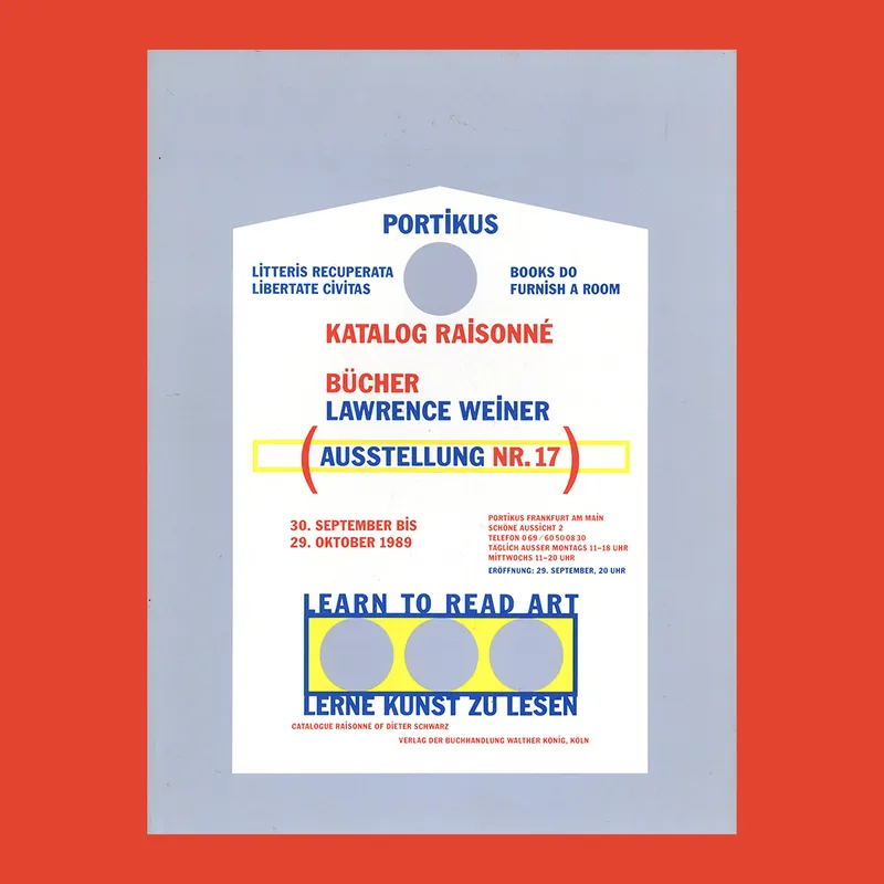 Lawrence Weiner: Books 1968-1989, Catalogue Raisonné Hete Deal