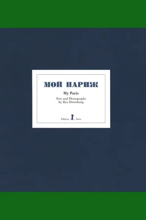 Speciale Aanbieding Ilya Ehrenburg/El Lissitzky: Moi Parizh / My Paris