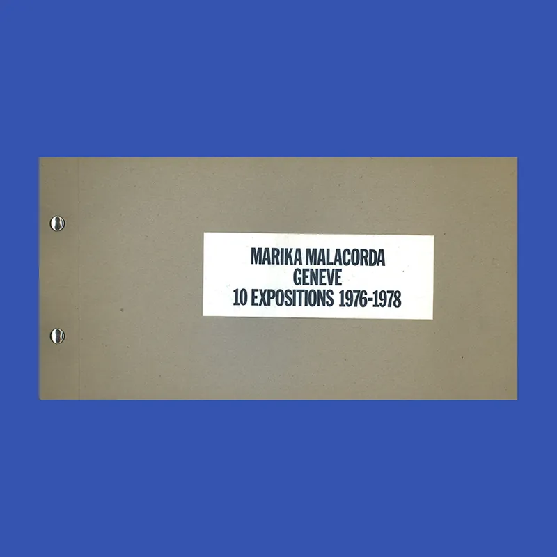Voordeelprijs Marika Malacorda, Geneve, 10 Expositions, 1976-1978