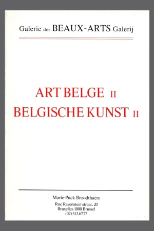 Express Levering Art Belge II / Belgische Kunst II (Galerie des Beaux Arts, Brussels 1988)