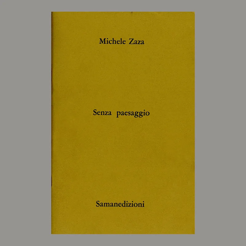 Michele Zaza: Senza paesaggio Speciale Aanbieding