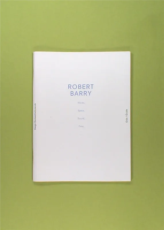 Koop Online Robert Barry: Words, Space, Sound, Time (1989)