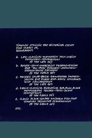 Seizoensaanbieding Ad Reinhardt: 1945-1951. Paintings and Watercolors (Pace Gallery, 1982)