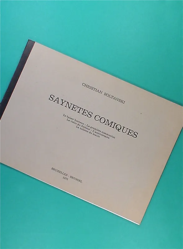 Christian Boltanski: Saynetes comiques (1975) Shop Nu