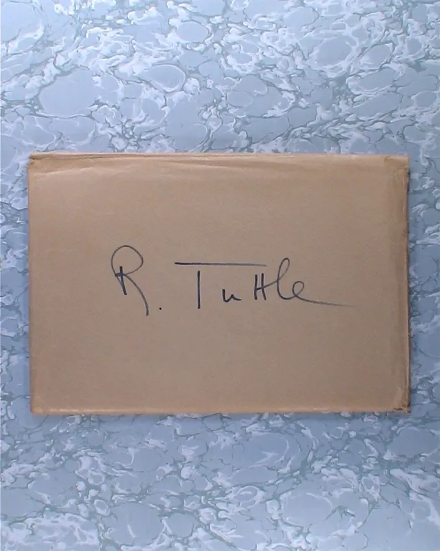 Actieprijs Richard Tuttle. Signed Copy (Paul Bianchini 1974)