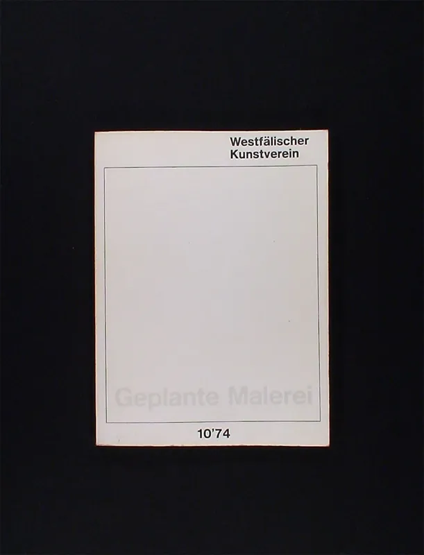 Fabrieksprijs Geplante Malerei (Münster 1974)
