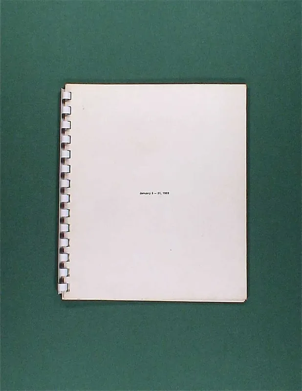 Barry /Huebler /Kosuth/ Weiner : January 5-31, 1969 (Seth Siegelaub) Beperkt Aanbod