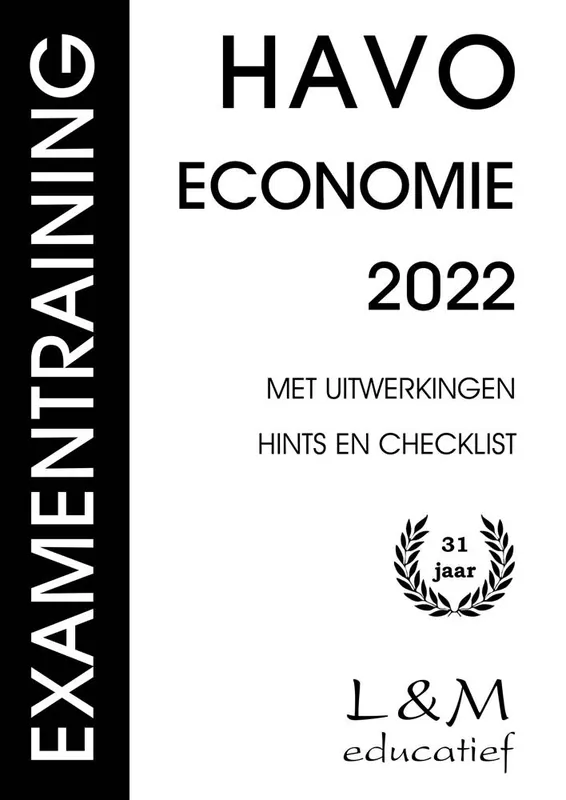 Examentraining Havo Economie 2022 / Druk 1 Lage Kosten
