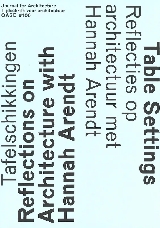 Seizoensaanbieding OASE 106. Tafelschikkingen