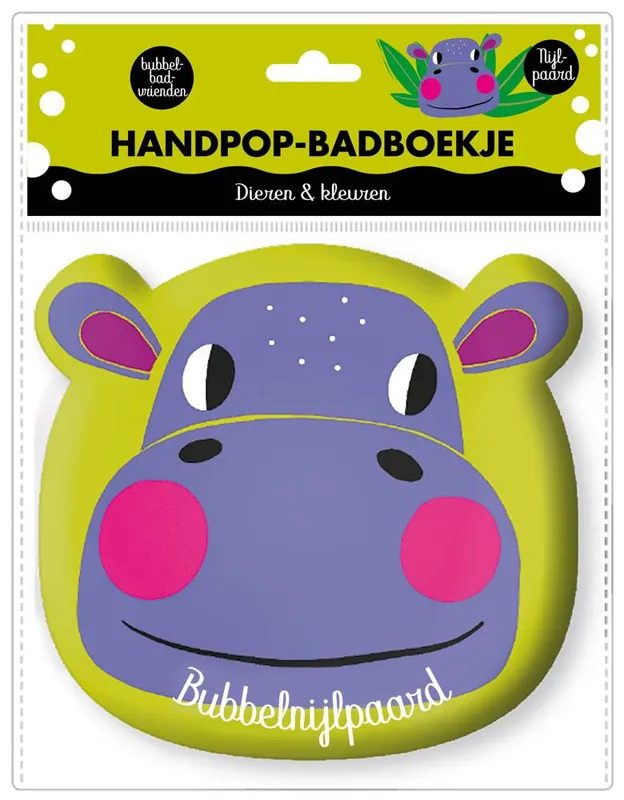 Handpop badboekje - Nijlpaard / Druk 1 Uitverkoop