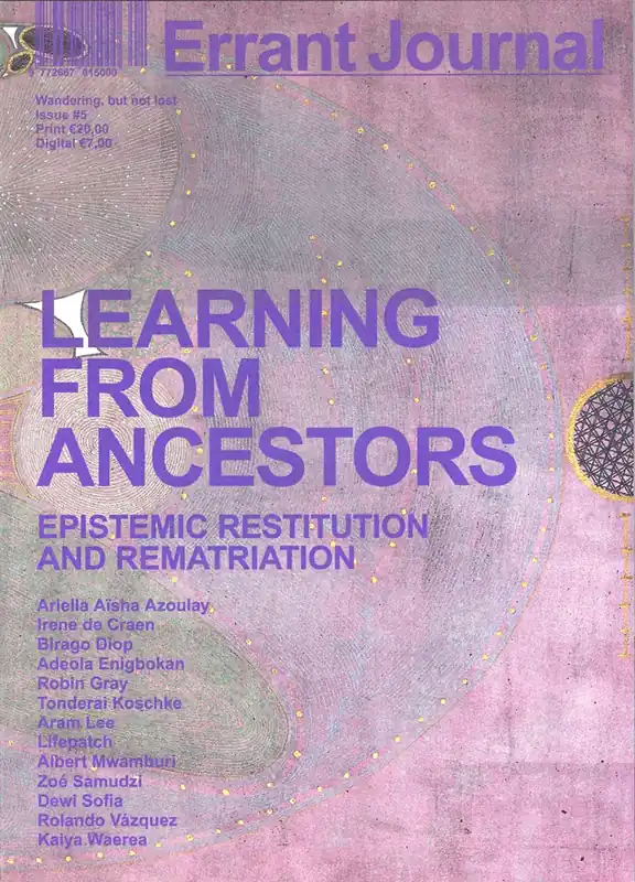 Errant Journal 5. LEARNING FROM ANCESTORS Gereduceerde Prijs