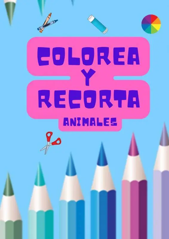 Colorea y Recorta: Animales / 1 Edition Uitverkoop