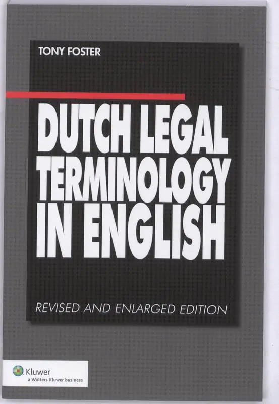 Lage Prijs Dutch Legal Terminology in English / 3rd Edition