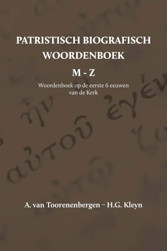 Patristisch Biografisch Woordenboek / Druk 1 Speciale Aanbieding
